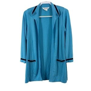 Misook Embellished Acrylic Knit Cardigan